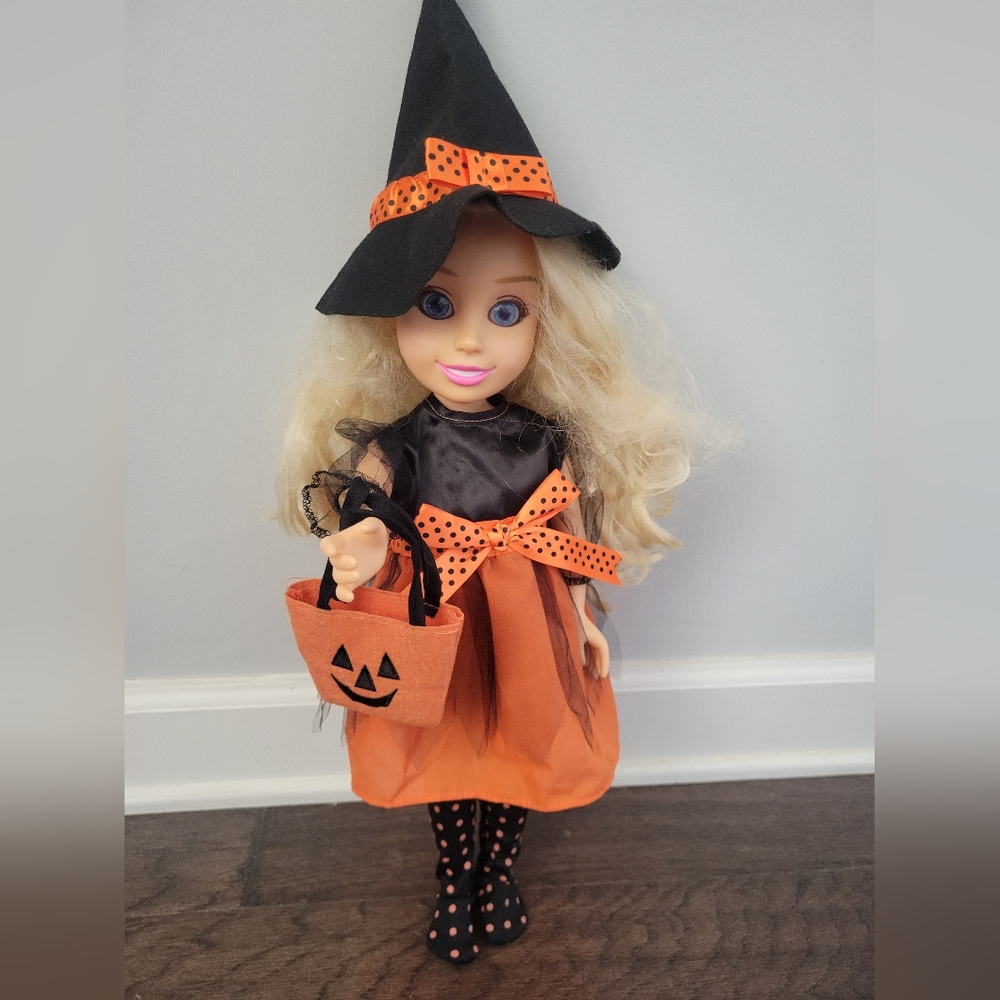 Witch Doll. 18" Doll With Witch Costume